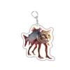 Funny Italian Brainrot Keychains Sigma Skibidi Rizz Cat Meme Ring Pendant For Bag Accessories Jewelry Fans Gift Photo Decoration