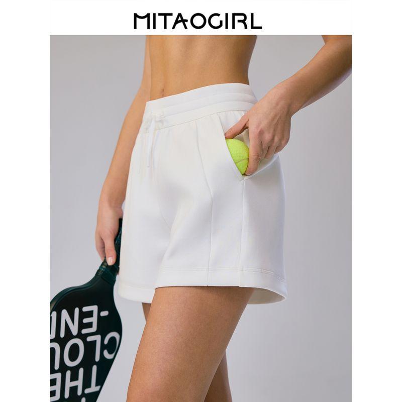 Mitaogirl Kendall Sports Shorts Women Loose Running Fitness Pants Fitness Yoga Leisure Slimming Short-length Pants