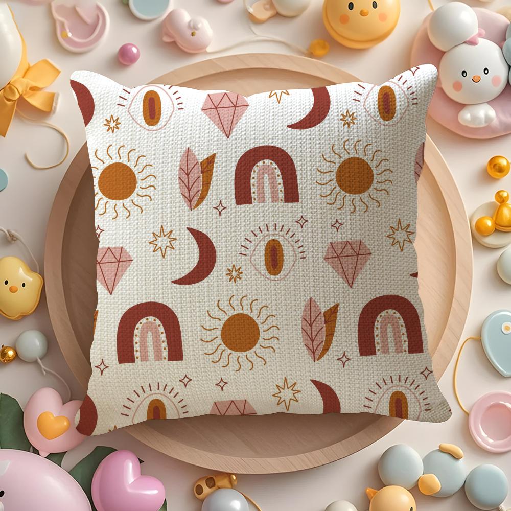 Abstract Boho Pattern Pillow Case Pattern Printed Pillowcase For Living Room Sofa Cushion Cover Bedroom Decor