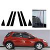 Glossy Black Pillar Posts Fit For Suzuki SX4 Hatchback 2006- 2011 2012 2013 Silver Carbon Door Side Window Trim Sticker Cover