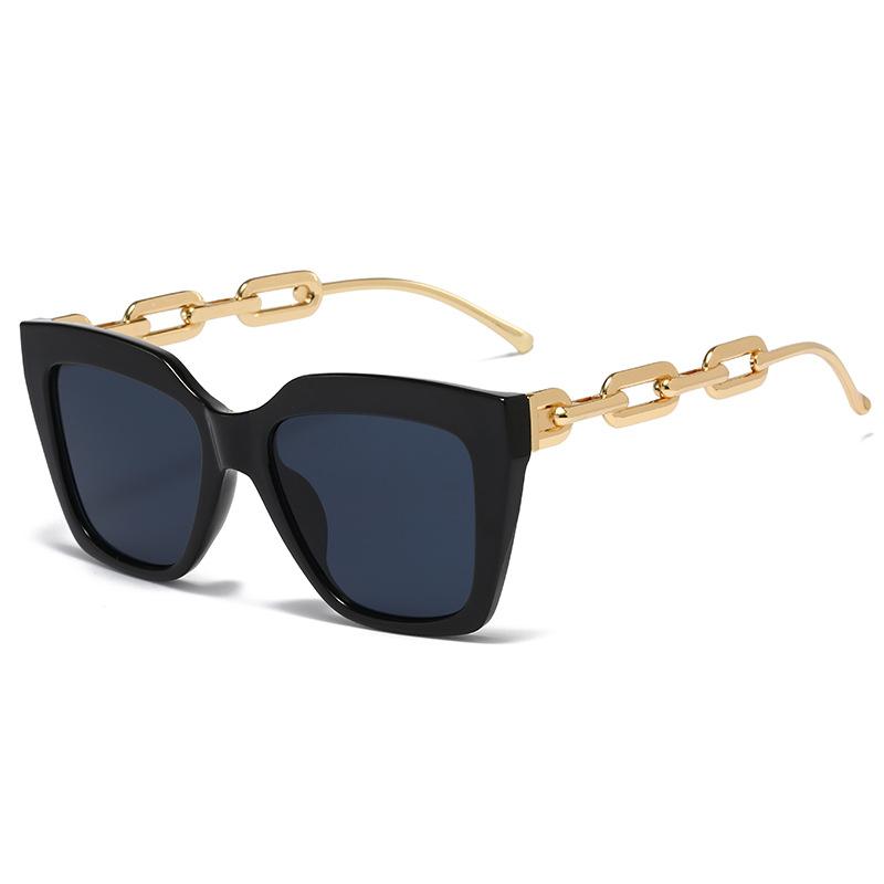 Square Sunglasses, Personalized Large Frame Square Chain Glasses, Sunglasses For Women