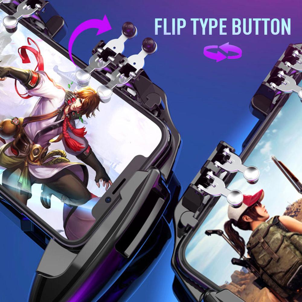 Controler de joc M10 pentru mâner de joc pentru telefonul mobil pentru controler mobil All-In-One cu șase degete PUBG