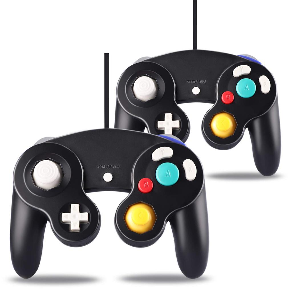 GameCube Controller 2-Pack Classic Wired Controller for GameCube and Wii Consoles, Nintendo Gamepad Joystick Remote