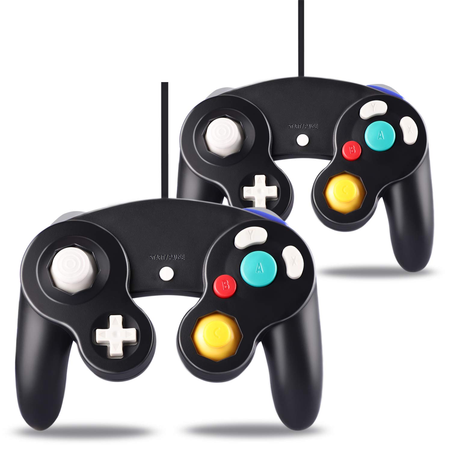 

GameCube Controller 2-Pack Classic Wired Controller for GameCube and Wii Consoles, Nintendo Gamepad Joystick Remote