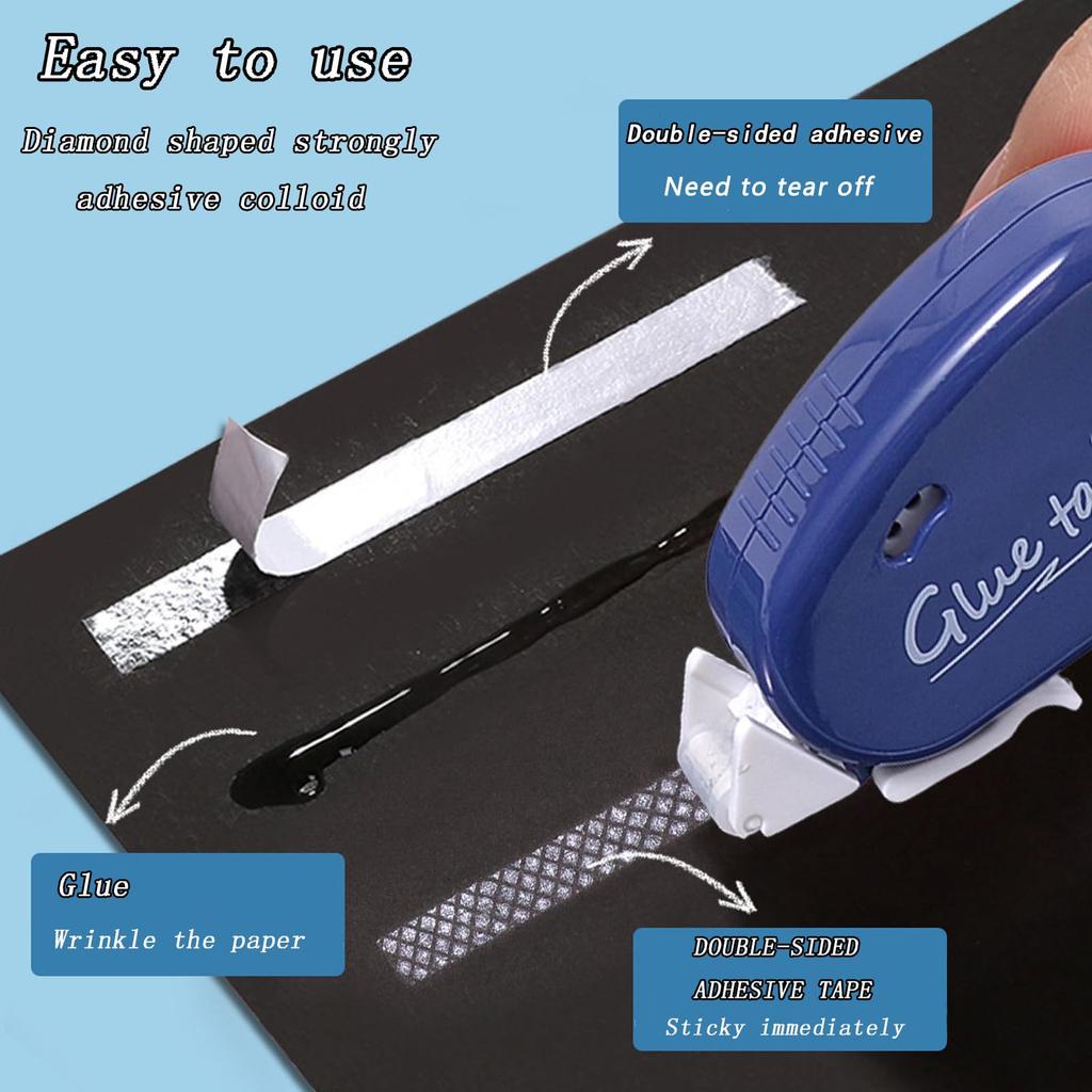 Double-sided Adhesive Roller, Scrapbook Supplies, Adhesive Tape Runner For Scrapbooking, Home School Office Journaling Supplies