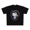 Cartoon Anime T Shirt Hello Kitty Graphic Cotton Tee Shirt Short Sleeve T-Shirts Women Tops Vintage Casual Loose Men Clothing