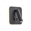 Creative LED Rotating Switch Wall Light USB Charging Port Living Room Corridor Decorative Wall Light Bedroom Study Reading Light