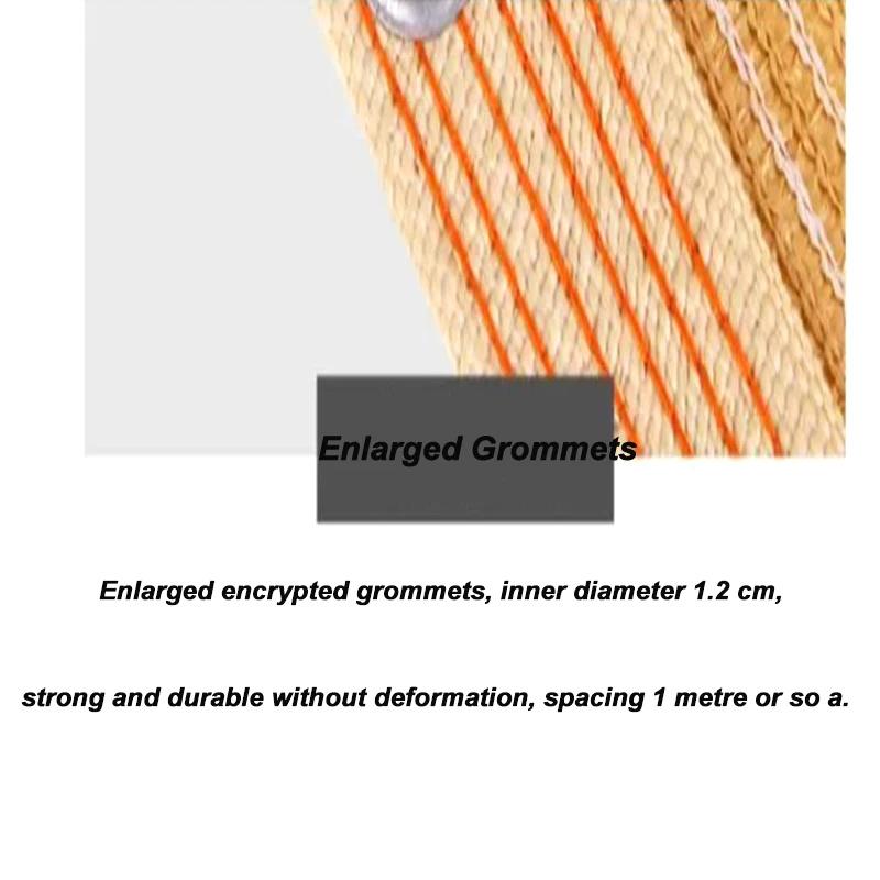 Beige Shade Mesh Wrap-Around Perforated Shade Fabric Thickened Heat Insulating Mesh Summer Outdoor Sun Shade Sail