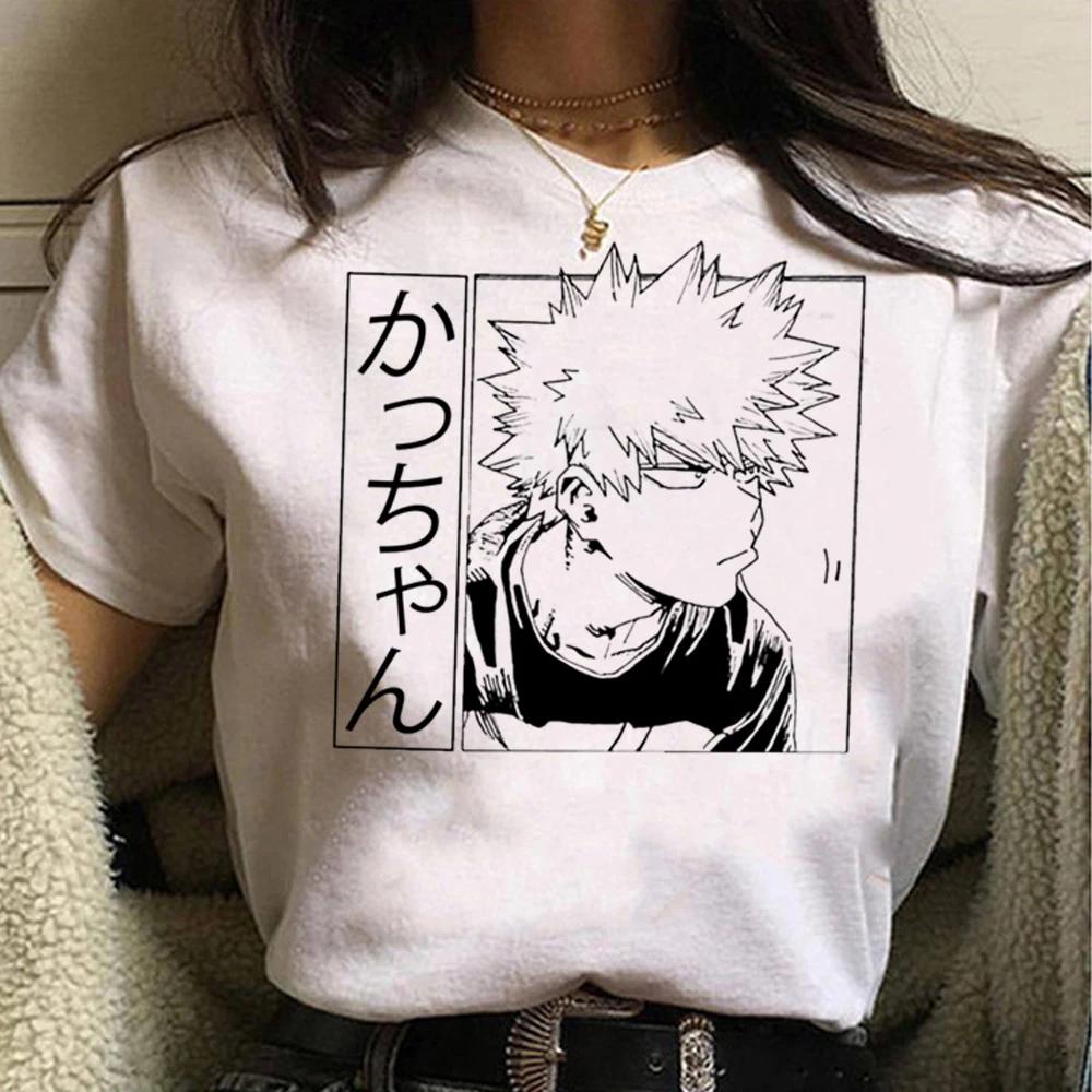 Bakugo Unisex T Shirt Women Funny Summer Comic Unisex T Shirt Female Harajuku Unisexga Streetwear Clothing