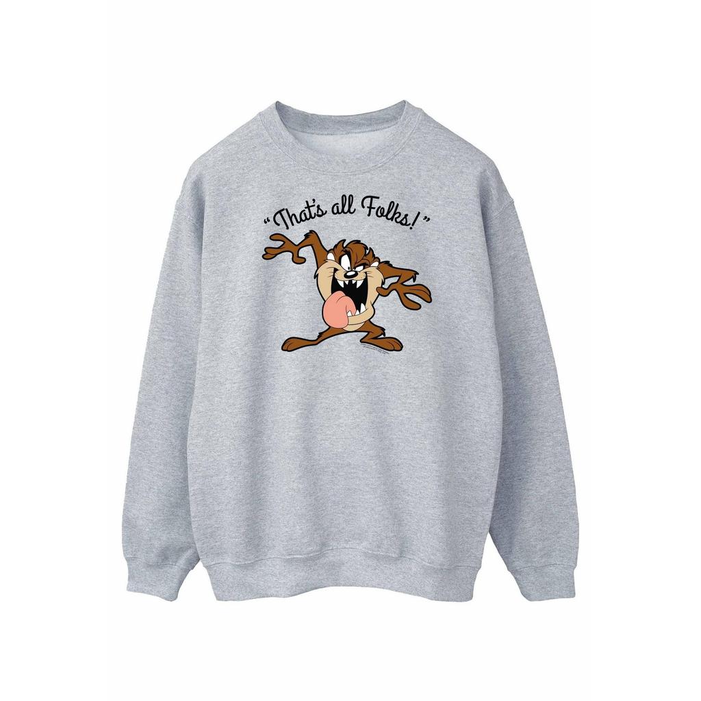 Looney Tunes Mens ThatÂ´s All Folks Taz Sweatshirt