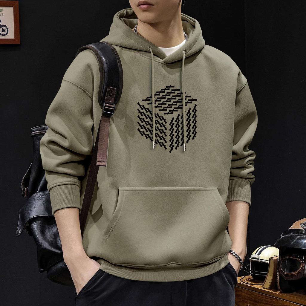 Men's American Heavyweight Stiff Hoodie - New Spring/Autumn Plus Velvet Hooded Jacket for Couples
