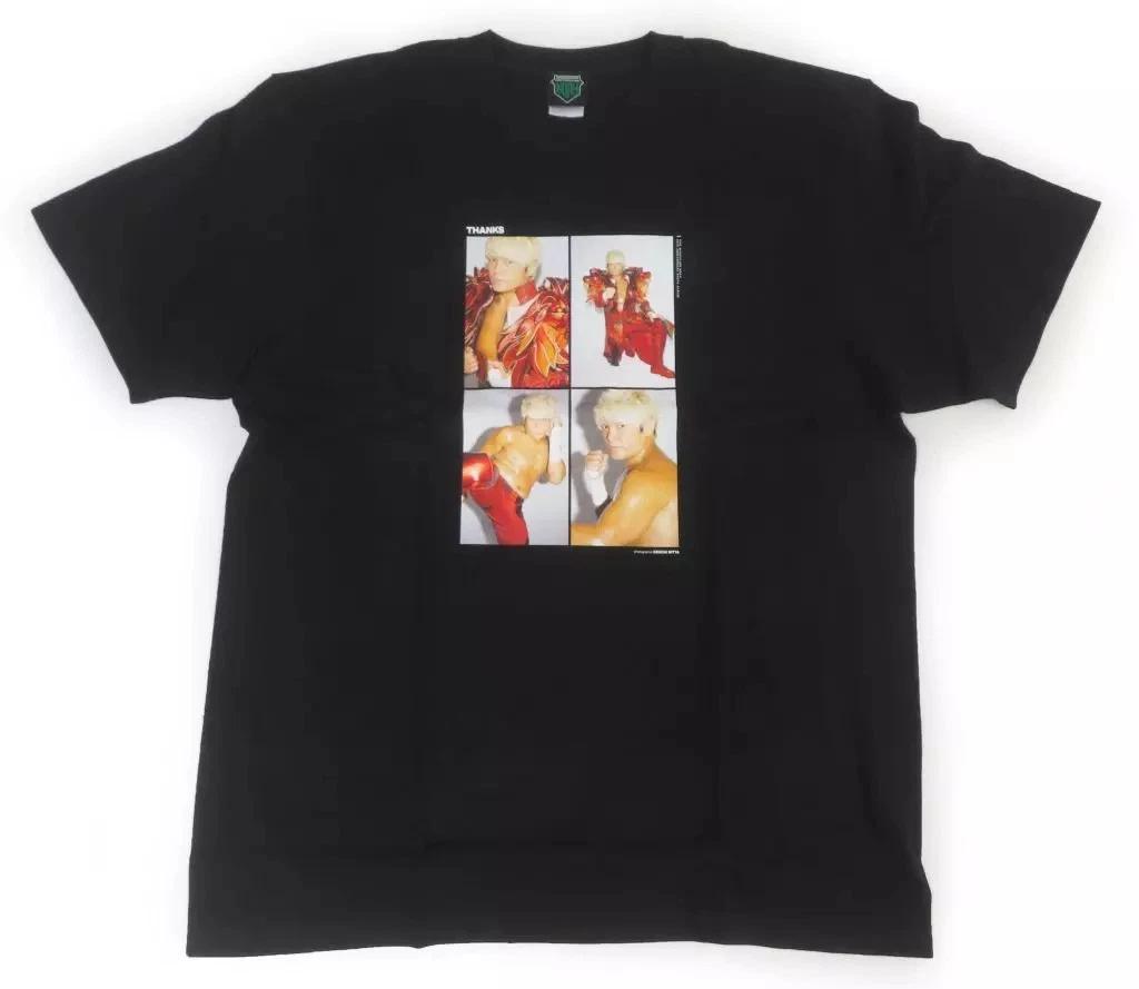 

Pro Wrestling Noah Kenoh Black T T-Shirt Thanks Memorial Photo XL S
