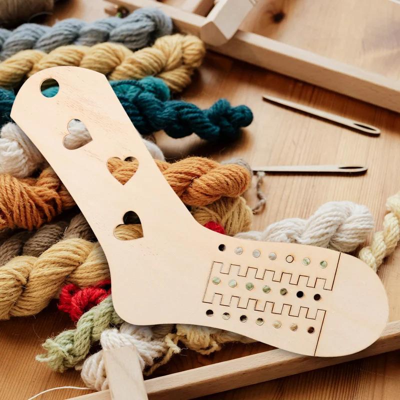 Decade of Wooden Socks for Knitted Sock Models, DIY Tools, Crochet Mold, 2 Pieces