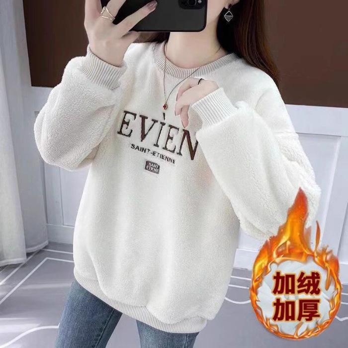 Spot Korean version 2025 autumn and winter new round neck versatile design sense fashion sweater women's top jacket tide #2088