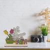 Artistic Wood Spring Rabbit Figure Rabbit Figurine For Enthusiasts Of All Ages And Space Spring Themed Sculpture
