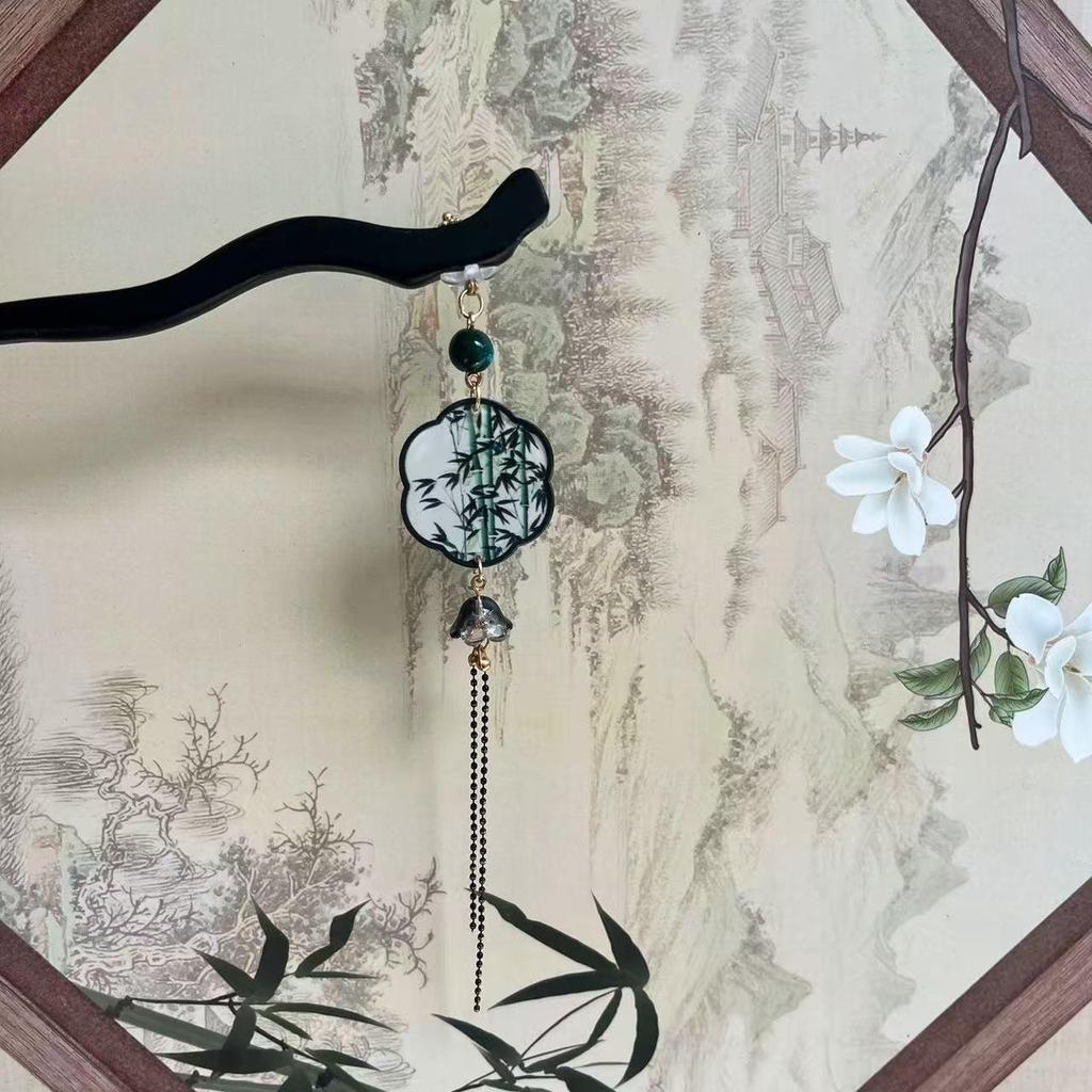 Sandalwood Women's Hairpin: Elegant Modern-Chinese Style Wooden Updo Stick