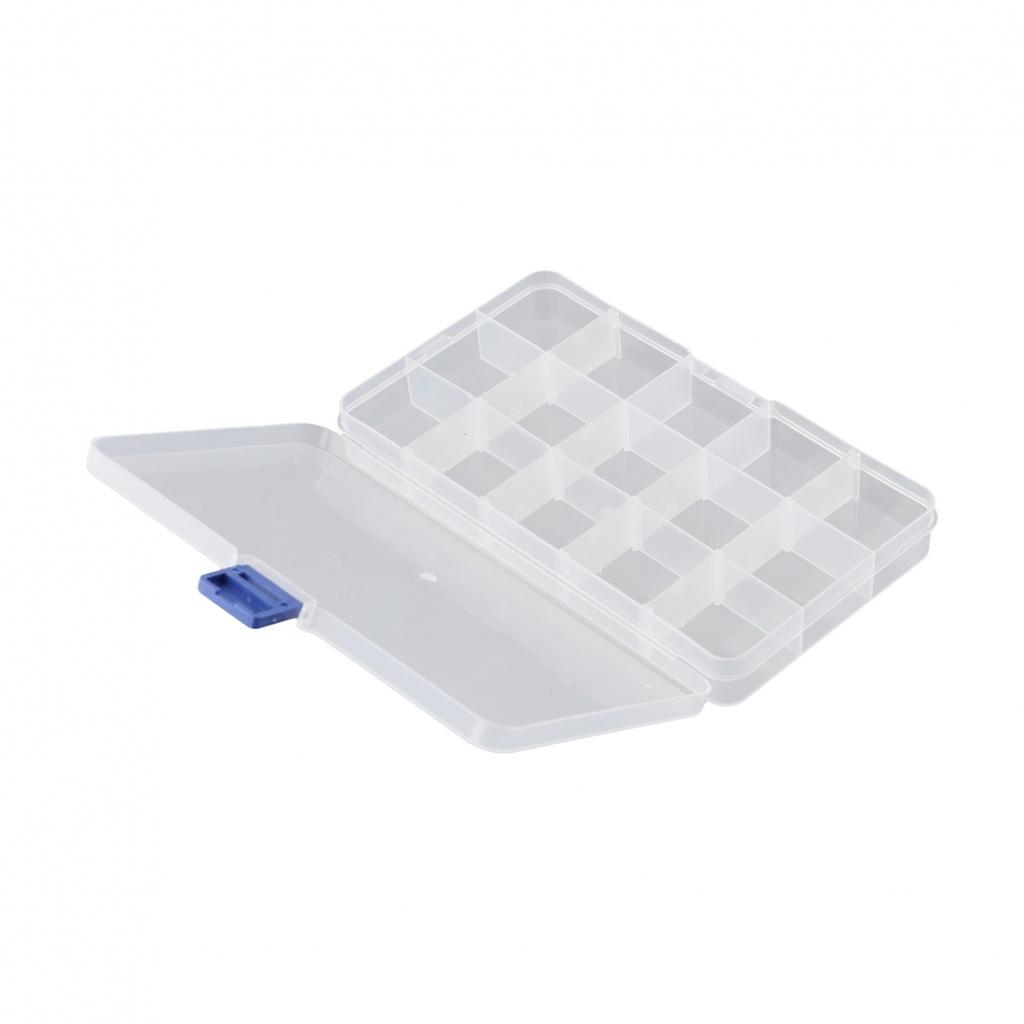 White Plastic Screws Jewelry Beads Storage Box Crafts Organizer Container Case