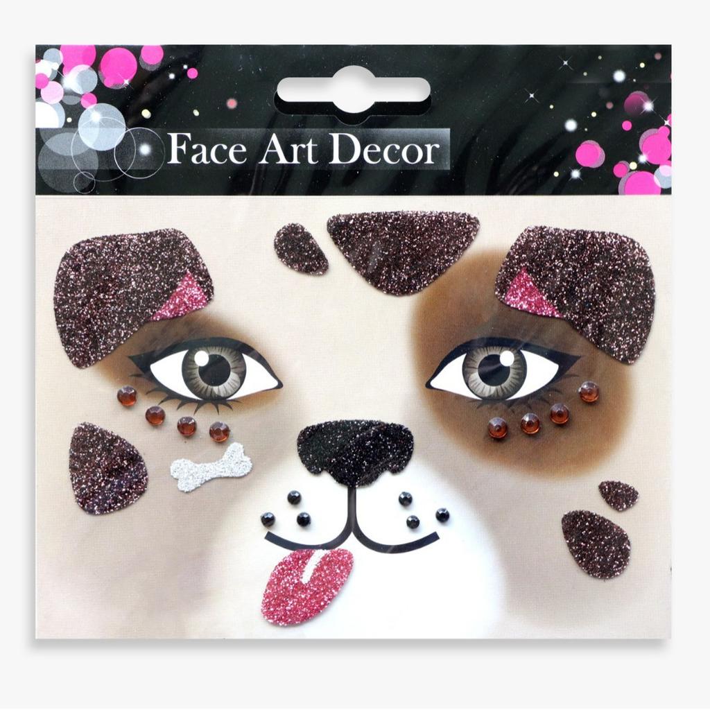 Glitter Face Art Stickers, Self-Adhesive Face Decor Decals for Halloween, Carnival, Festival and Party Makeup