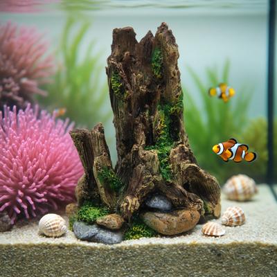 Pryskyřičná akvárium skalka horská dekorace umělý výhled skalní jeskyně kámen strom akvárium ozdoba chovatelské potřeby domácí dekorace