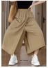 Hohe Taille Sommer Sonnenschutz Rockhose für Damen - Schlitz, Schlankmachend und Design für breite Hüften