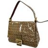 FENDI Zucchino mamma bucket Shoulder Bag Brown Women one belt used