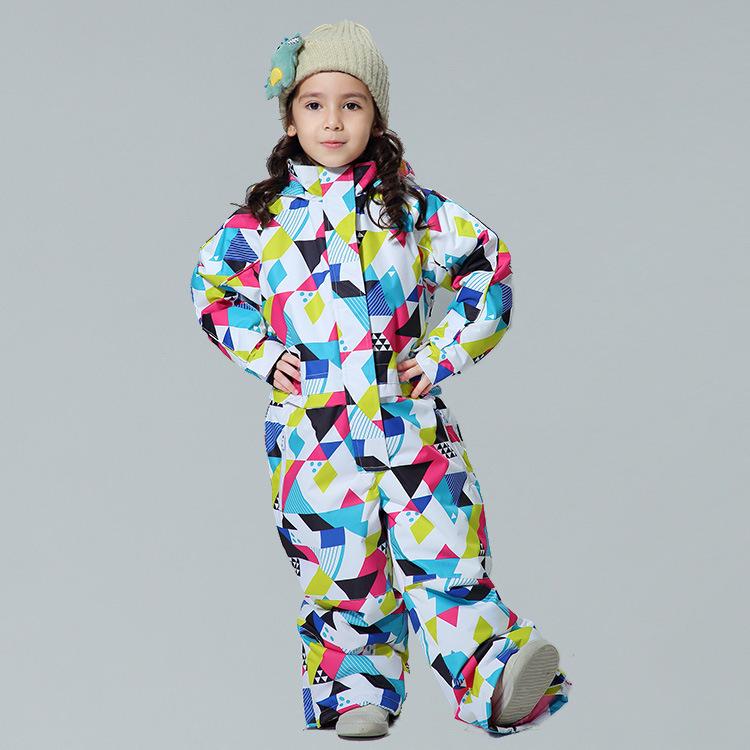Combinaison de Ski MUTUSNOW pour Enfants - Combinaison de Neige Chaude Une Pièce pour Garçons/Filles