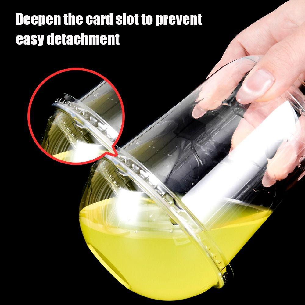 New 95mm Cup And Lids Plastic Transparent Milktea Cup Ice Cream Cup