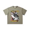 260 GSM Double Yarn 32 Count 100% Cotton Chainsaw Man V43 Denji Print Unisex Heavy Cotton T Shirt