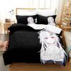 3D Anime Kawaii Nakiri Ayame Printed Bed Set Duvet Cover Pillowcase Bedding Set Bed Linen Sheet Quilt Cover Full Queen King Size