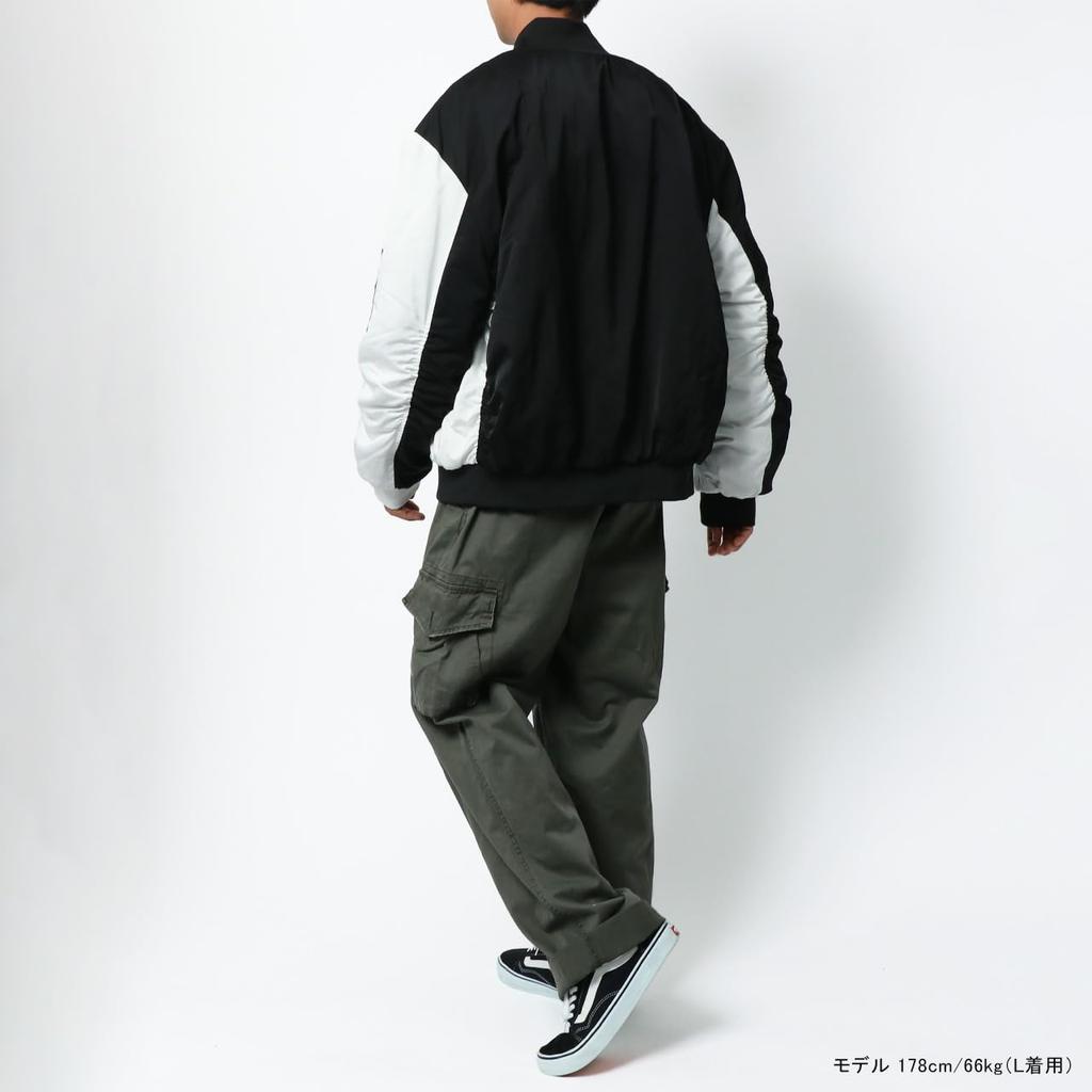 Type Jacket Flight Jacket Cold Protection Military Big Silhouette Army Green M [Nylas] MA-1 Men's