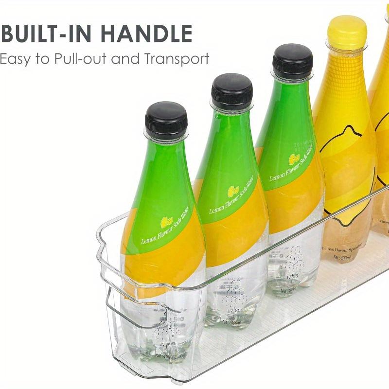 4 Stück Klarsicht-Kunststoffbehälter für Kühlschrank, Kühlschrank-Organizer-Behälter, Küchenschrank, Vorratskammer-Organisation