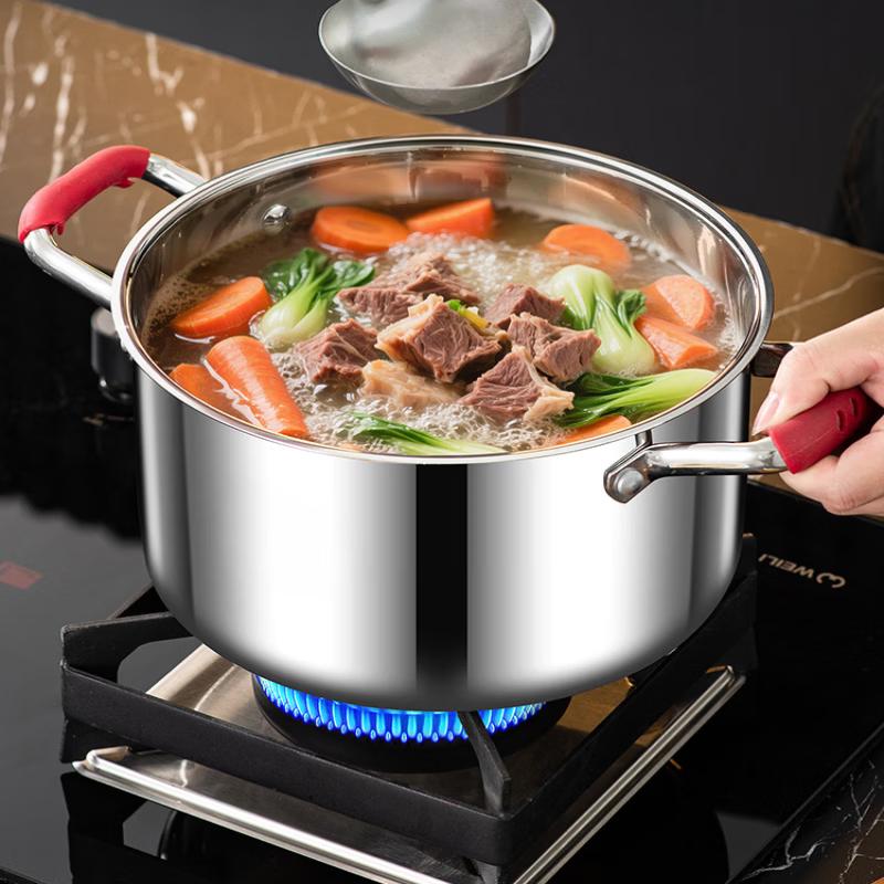ZISIZ Stainless Steel Soup & Stew Pot