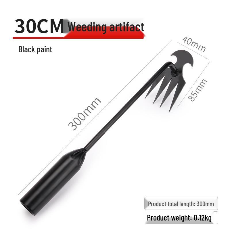 Manganese Steel Weeding Tool: Root Removal, Soil Loosening, Multifunctional Shovel for Gardening and Planting.