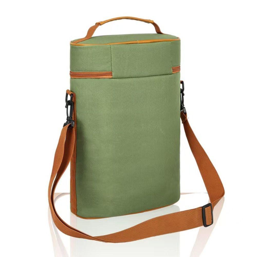 Wear-resistant Wine Tote Bag Two-bottle Camping Organizer Beach Handbag  Beach Activities