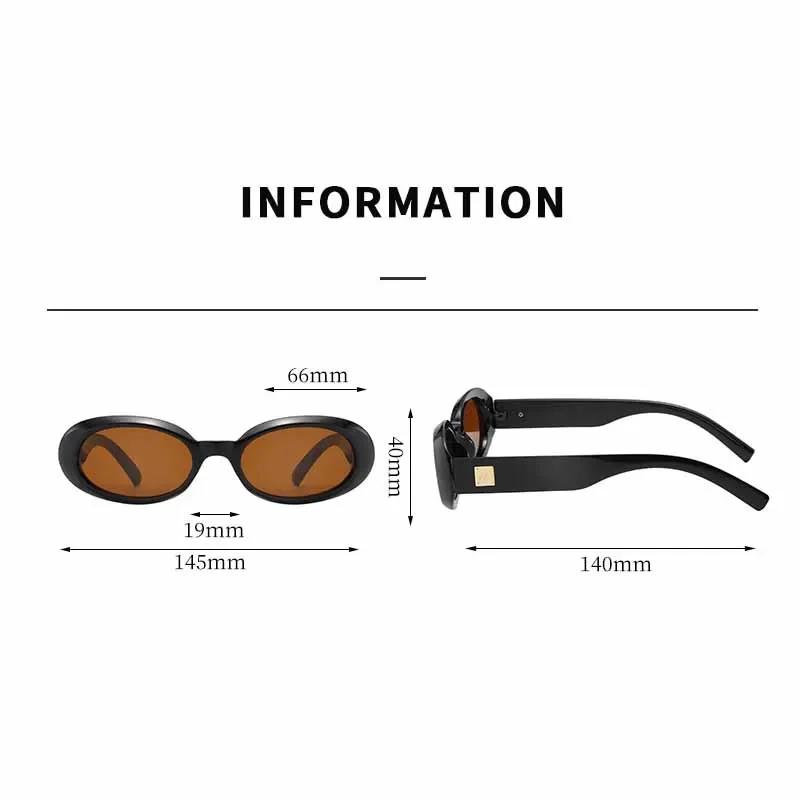 Retro Oval Sunglasses for Women Fashion Premium UV Protection Outdoor Travel Sun Glasses Goggles