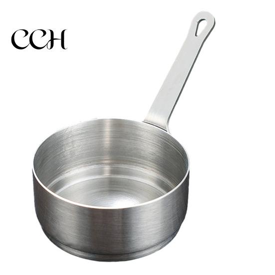 Kleiner Kochtopf aus Edelstahl, Saucenschale mit Griff, Wiederverwendbare Metall-Dippschalen, Hitzebeständiger Gewürzspender für Ketchup, Vorspeisen
