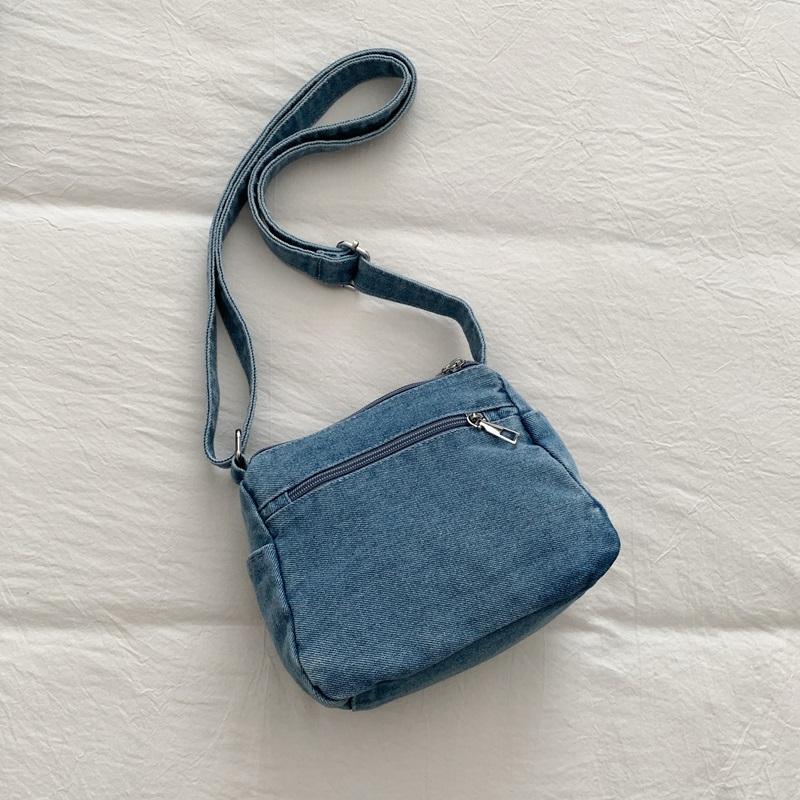 Kätzchen Bestickt Handy Tasche Jeans Tasche Damen Schulter Crossbody Tasche