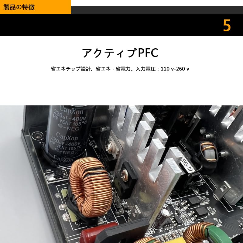 600W Power Supply Unit, 600W-STANDARD- PC Power Supply Unit, High Efficiency, High Durability