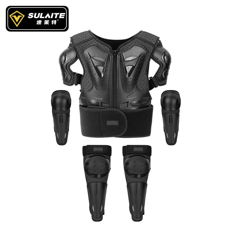 Children s armor clothes, balance car pulley, anti-drop waist protection, vest, bicycle riding, chest protection, leg protection, armor set
