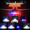 Tricolor USB & Solar Charging Bicycle Taillight: High-Brightness COB Flash for Night Riding Safety