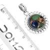 925 Sterling Silver Pendant Women Gemstone Handmade Jewelry Engagement Gift Amazonite Angelite Blue Opal Botswana Agate Mohave Azurite Chrysocolla