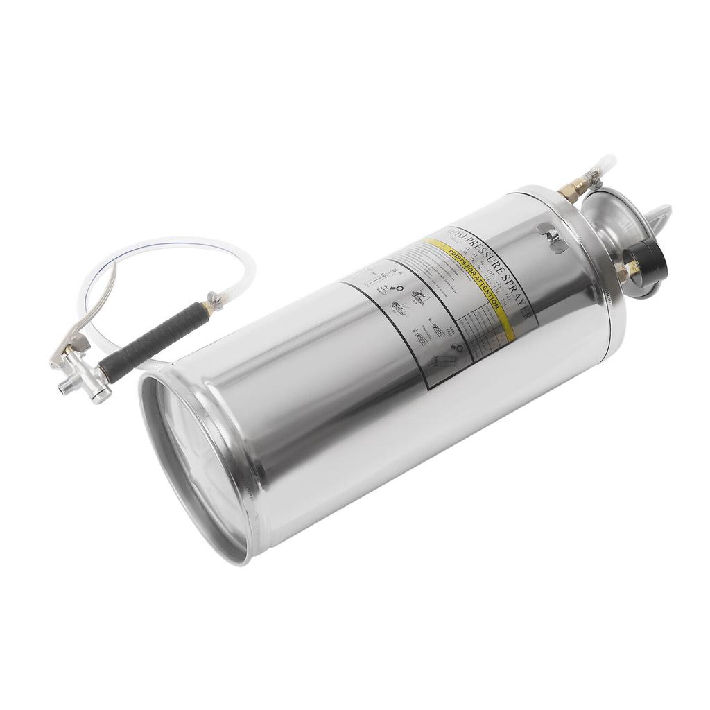 1..5 Gallon 304 Stainless Steel Tank Pressure Pump Sprayer Adjustable Detachable