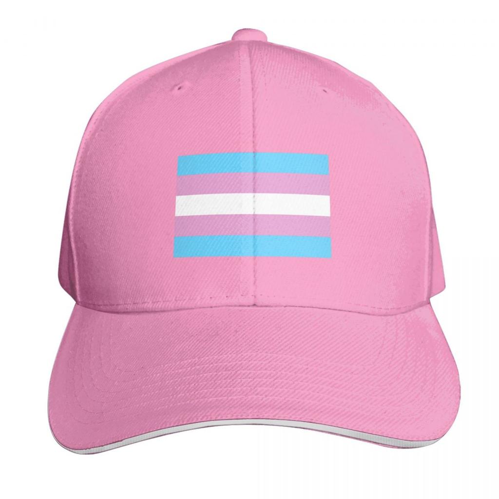 Trans Pride Flag Baseball Cap Gift For Him Her Casual Daily Wear Quick Dry Performance