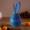 Handmade Easter Bunny Egg Printed Toy 3D Printed Easter Eggshell Statue Easter Eggs Figurines  Desk