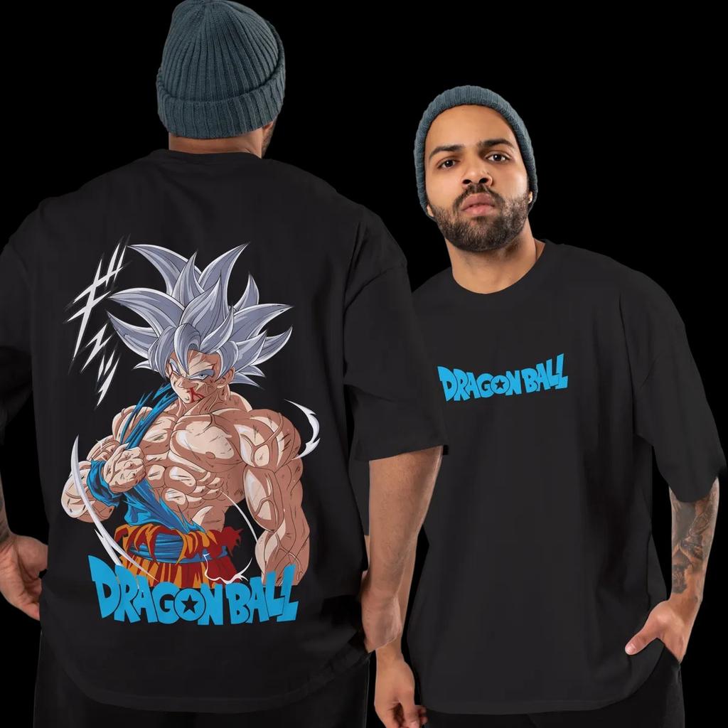 Dragon Ball Super Goku TShirt Men Anime Ultra Instinct Graphic Tee Japanese Manga Streetwear Short Sleeve Oversized Top