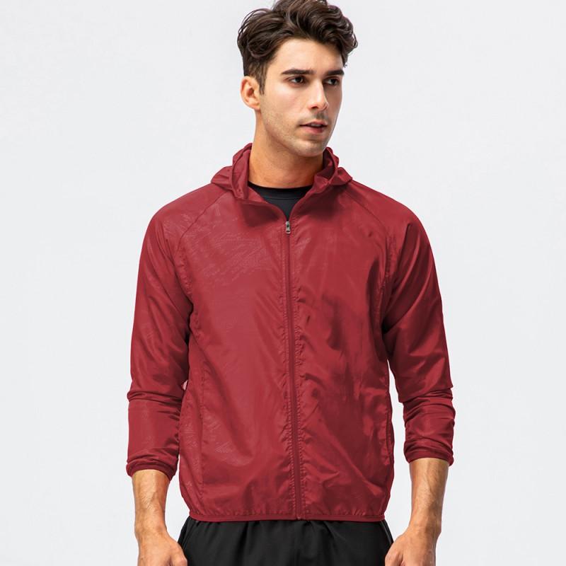 Lightweight Breathable Quick-Dry Windproof Waterproof Hooded Outdoor Sport Jacket Cycling Running Fitness Unisex