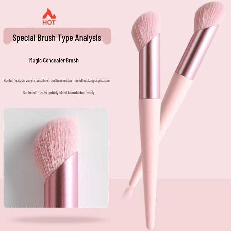 12-teiliges Make-up-Pinselset in zartem Rosa: Ideal für Puder, Rouge und Foundation