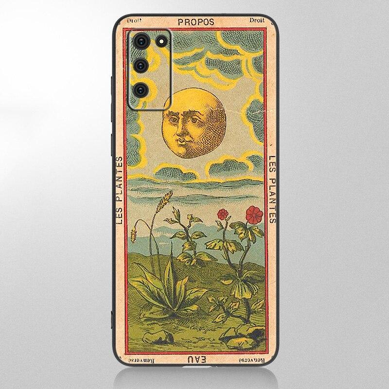 Etui Tarot Egyptien de Dusserre Art do Samsung Galaxy A12 A02S A22 A32 A52 A72 A71 A51 A41 A31 A21 A11 A50 A70 A10S A20S