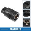 A ABSOPRO Compatible Isuzu Trooper Car Transmission Speed Sensor No.8971297040 Plastic Black
