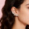 Shiny Stud Earrings for Women Girls Wing Shape Ear Studs Ear Piercing Fashion Cute Jewelry Gifts Punk Gothic Cross Decoration